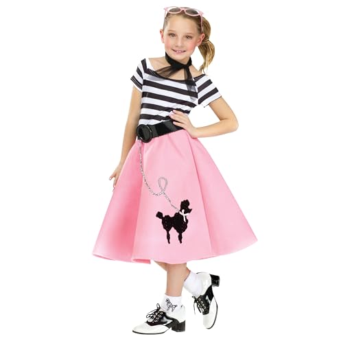 Disfraz Soda Shop Sweetie para niña talla 4-6 rosa