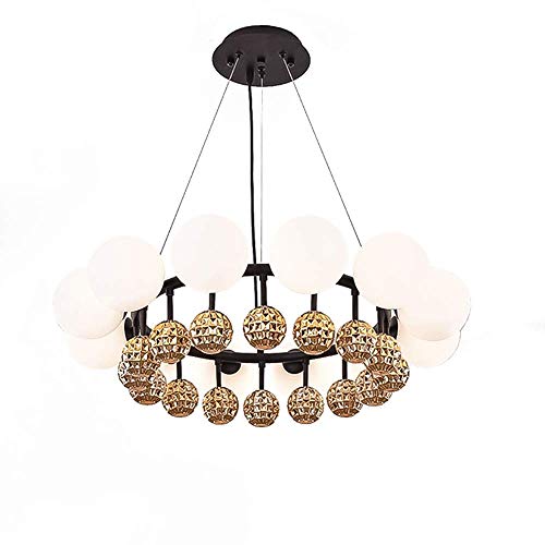 Plafonnier industriel suspendu noir ajustable luminaire en fer de salon