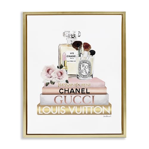 Image of Glam Cosmetics Fashion Books, 24 x 30 Inch Canvas in Floater Frame