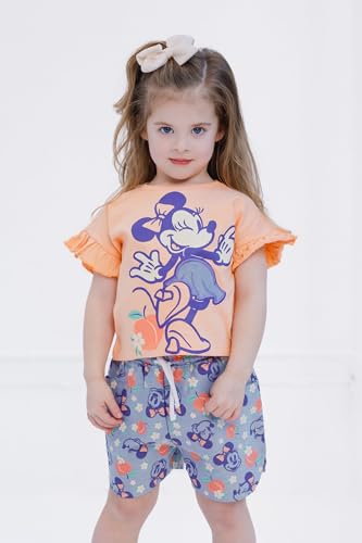 Image of Disney Mickey Mouse & Friends Girls' 2-Piece T-Shirt and Shorts Set for Baby & Kids