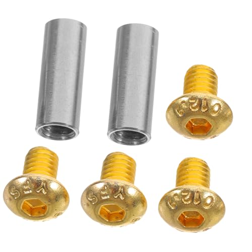 BESTOYARD 2 Stück Messingrundkopfnieten Schraubnieten für Messergriffbefestigung Langlebige Metallnieten für Selbstgemacht Küchenmesser Griffreparatur