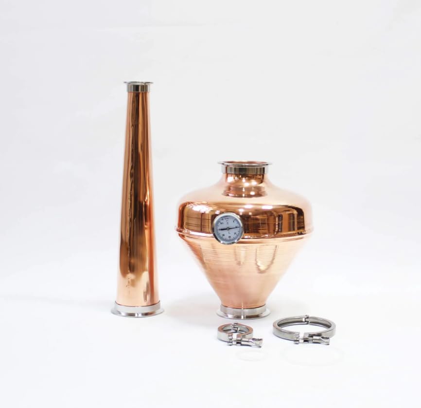 Copper whiskey helmet & Column Onion Bulb 4