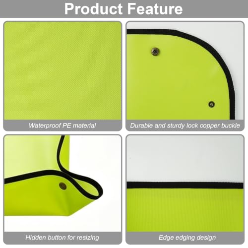 Alfombra de ducha portátil para camping Outdoor Camping Shower Mat 39.4" base de ducha (Verde) miniatura 4