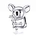 Qings Koala Charms Abalorio 925 Plata de Ley para Hacer Pulseras para Cualquier Estilo o Pulsera de Marca