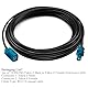 TUOLNK Fakra Z Stecker auf Buchse Kabel RG174 Fakra Z RF Koaxialkabel für Auto GPS Navigation GPS Antenne Verlängerungskabel DAB Digital FM AM Radio Sirius XM Satelliten Radio 16.4ft(5M)