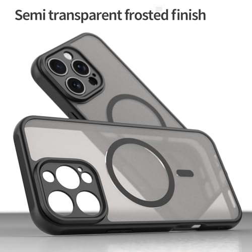 Coque iPhone 16 Pro Max MagSafe noire protection anti-chute mate