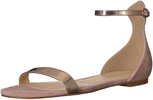 Ivanka Trump Women's Camryn Flat Sandal, Pink/Multi Suede, 7.5 M US