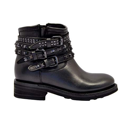 Ash Luxury Fashion Femme TATUM04 Noir Cuir Bottines | Automne-Hiver 19