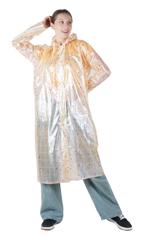 chacko Trendy 2024 Women's/Girl Rain Coat/Rain Wear (Along with Cap) Absolute Comfortable and Made with 100% Water Proof Material.-picture-33
