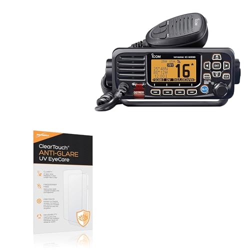 BoxWave Screen Protector Compatible With Icom M330 - ClearTouch Anti-Glare Anti-UV EyeCare (2-Pack), Filters out Harmful Blue Light Reduce Fatigue