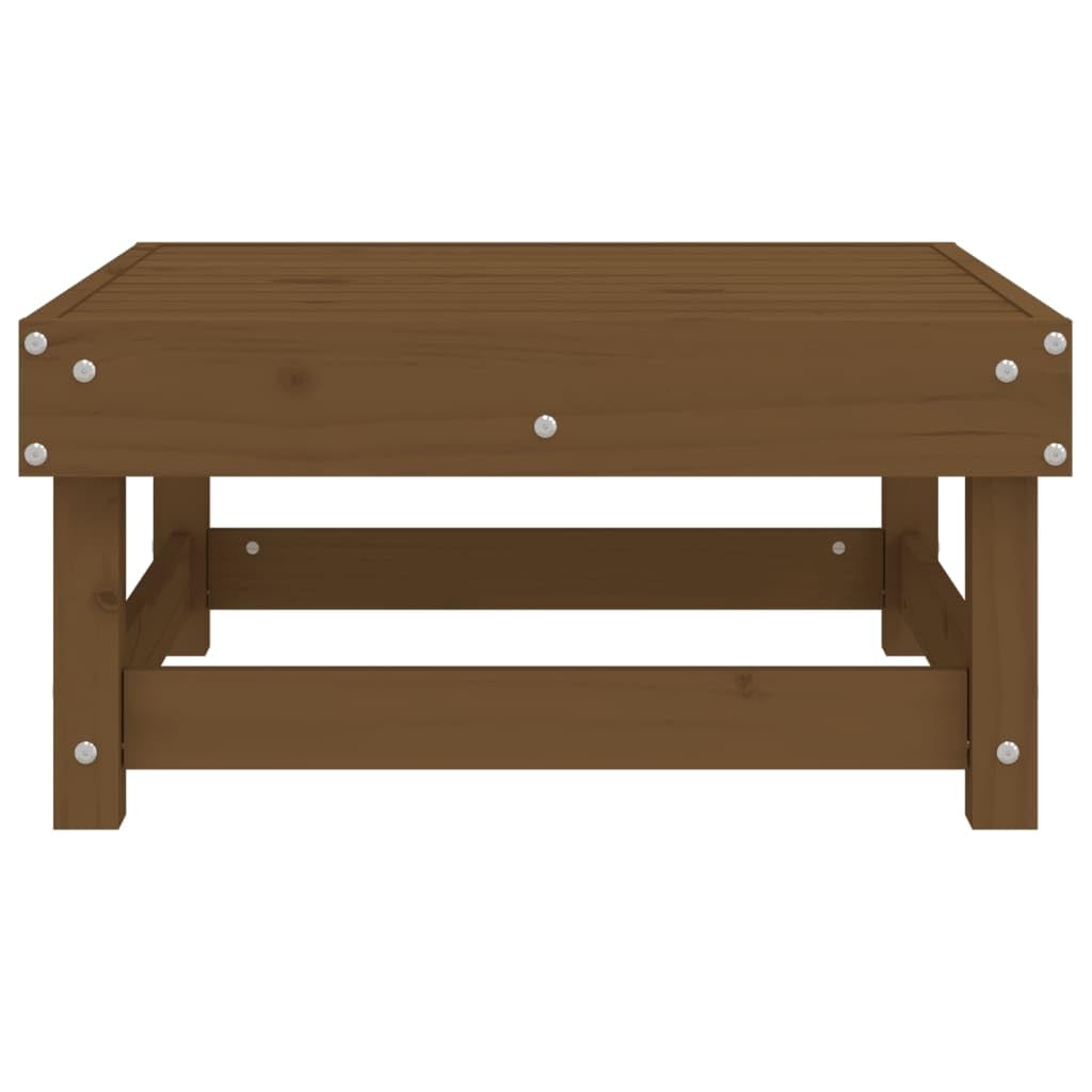 Möbel Wohnaccessoire Gartenhocker Braun Kiefer Massivholz Möbel
