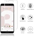 Vultic Screen Protector [2 Pack] for Google Pixel 3 [Case Friendly], Tempered Glass Film Cover