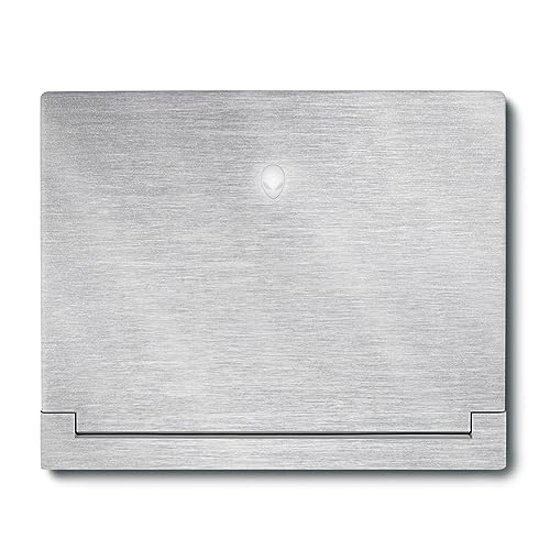 Image of MightySkins Glossy Glitter Skin Compatible with Alienware X16 R1 (2023) Full Wrap Kit - Brushed Aluminium | Protective, Durable High-Gloss Glitter Finish | Easy to Apply | Made in The USA