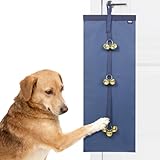 HeNdShe Anti-Scratch Dog Door Bell - Adjustable Puppy Potty Training Bells, Hanging Doorbell to Protect Doors & Trim