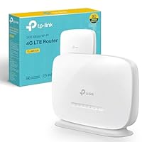 TP-Link TL-MR105 4G LTE WiFi Router, 4G Router, Plug&Play, SIM Card Slot, 2 LAN/WAN Ports for Ethernet Cable, Up to 32 Devices, Parental Controls, Guest Network, Home/Remote, 300Mbps Wireless