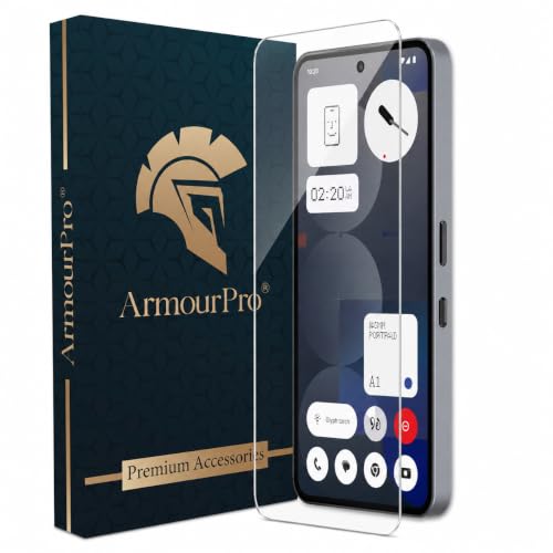 Image of ArmourPro 3D Borderless Tempered Glass for Nothing 3A Pro, 3A Lite, Nothing 3A and CMF 2 Pro, HD Clear Curved Edge to Edge Screen Protector, 9H Hardness, Oleophobic Coating, Case Friendly | Pack of 1