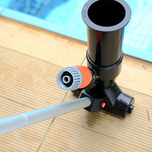 Yardwe 1 conjunto de limpador de piscina portátil, aspirador de pó de piscina, reutilizável, ferrame