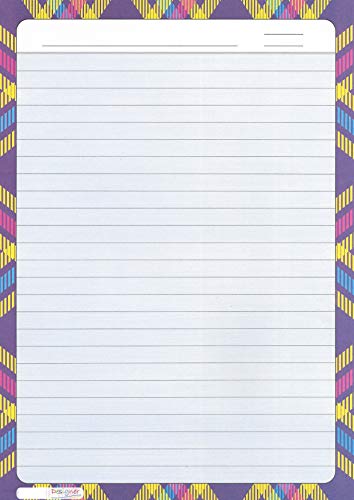 Image of Alvika - Pack of - 40 Design - J002 A4 Size 140 GSM One Side Ruled Multipurpose Designer Colored Art & Craft Sheets for Scrapbooking, Projects