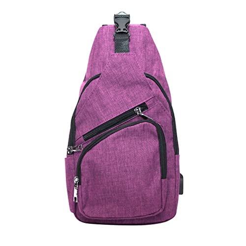 Nupouch Anti-Theft Daypack Crossbody Bag Pink