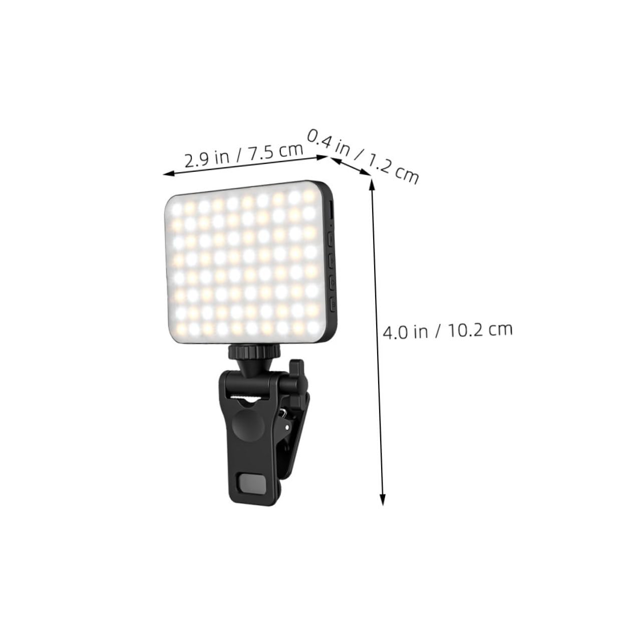 Uonlytech Selfie Light for Tablet Portable Led Clip on Light Fill Light for Phone Led Camera Light Simple Design