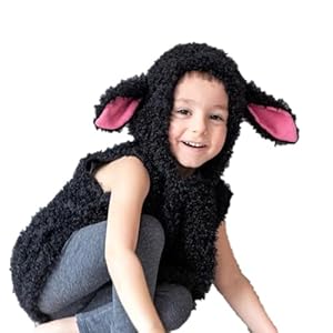 WERNZATT-Kleinkind Halloween Tier Kostüm Niedliche Kuh Lamm Hase Wal Kostüm Baby Strampler Cosplay Outfit (black, 7-8 Years)