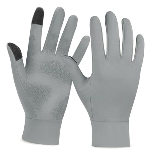 Gants D’hiver Touche écran AWXUOCK - Homme/femme, Antidérapants, Pour Vélo, Course, Conduite - Chauds Et Fins