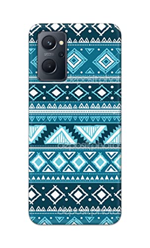Image of PRINTFIDAA Coloured Tribal Pattern Hard Back Cover for Realme 9i Back Cover -(P6) KAT1008