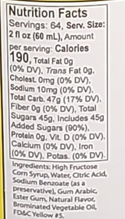 Jell-Craft Lemonade Concentrate Syrup drink base, 1 Gallon Drink Mix Makes 6 Gallons -