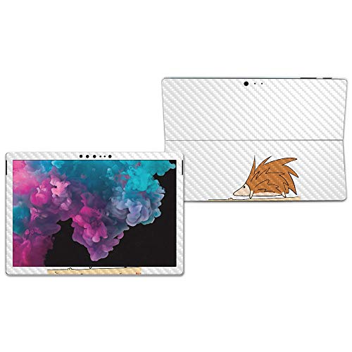 Image of MightySkins Carbon Fiber Skin for Microsoft Surface Pro 6 - Hedgehog Sketch | Protective, Durable Textured Carbon Fiber Finish | Easy to Apply, Remove, and Change Styles | Made in The USA