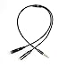 Produktbild 3,5 mm Audio-Stereo-Y-Splitter-Kabel 1 Stecker auf 2 Portfrau AUX-Kabel-Adapter schwarz 3,5 mm Audio-Stereo-Kabel Y-Splitter-Kabel 1 Stecker auf 2 Portfrau AUX-Kabel für Kopfhörer-Kopfhörer-Splitter a
