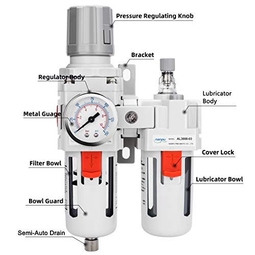 NANPU Air Filter Regulator Lubricator Combo