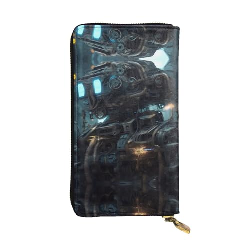 Portefeuille en cuir Future Robot 19x10,4 cm avec porte-cartes de crédit