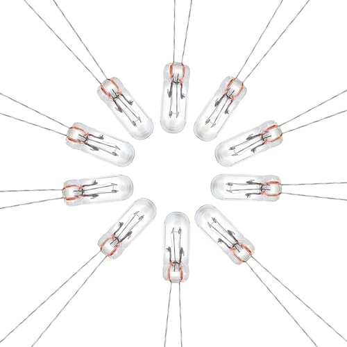 Pack 100 lámparas LED ámbar para cuadro GM 12V 14V miniatura 5