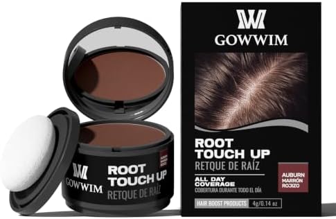 Hairline Powder (Auburn) - Instantly Cover Gray Hair Roots, Hair Color Shadow, Thin Hair Touch-Up, 4g