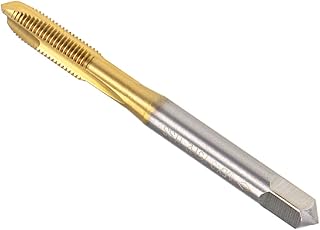 CoCud Spiral Point Taps, Metric M6 x 0.75 Thread, Titanium Coated High Speed Steel 6542 Screw Milling Threading Tap - (Applications: for Tapping Drilling Machine), 1-Piece
