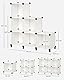 SONGMICS Schuhregal, Regalsystem, Steckregal, Set aus 6 Würfeln, DIY Regal, stapelbar, aus PP-Kunststoff, als Garderobe, für Schlafzimmer, Büro, 31,5 x 64 x 97,2 cm, cremeweiß LPC111M01