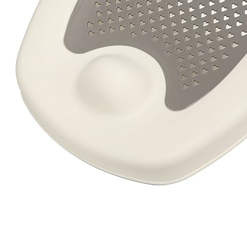 Image of Foldable Baby Bath Support, Ergonomic Design, Quick Drainage, Non-Slip, Universal Fit Bathtub Holder, Hollow Pattern, for Newborns, Infants, and Travel