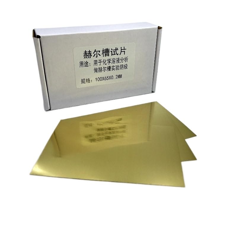 Plaque cathodique laiton galvanisé 100x65mm haute précision à rainures Hall