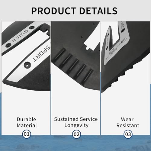 Sport 300 Leistungs-Hydrofoil-Stabilisator für Außenbordmotoren und Z-Antriebe 40–300 PS, Schwarz