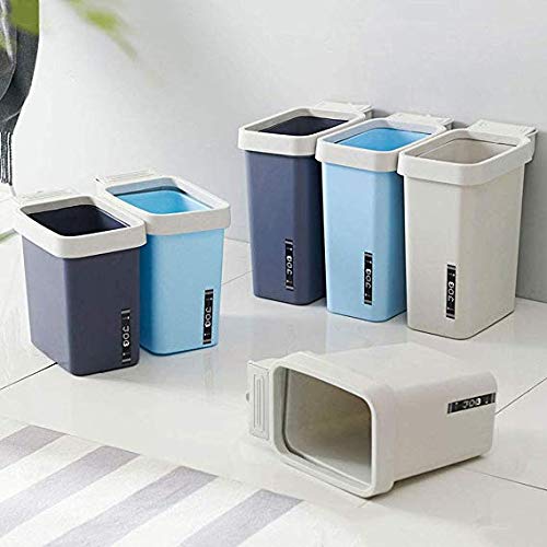 Corbeille en plastique pour le bureau à domicile de 15L compacte - 3