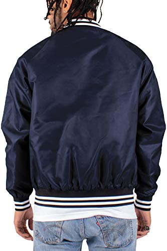 Shaka Wear Men’s Bomber Jacket – Classic Padded Relaxed Fit Water Resistant College Baseball Varsity Coat S-3XL3