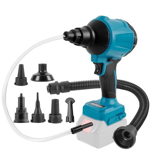 Image of Cordless Dust Blower for Makita 18V Battery(Tool Only), Air Duster Compressed Air Mattress Pump,447MPH 40000RPM for Car,Garages,Sawmill Room,Workshop Cleaning (For Makita 18V Battery)