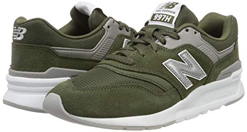 Image of New Balance Women's 997h V1 Sneaker, Dark Covert Green Silver, 5 UK