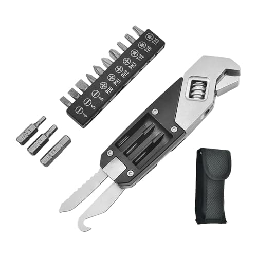 Image of LICHTSPortable Wrench with Storage Bag Stainless Steel Wrench for Home Use Camping|Home & Garden | Tools | Hand Tools | Wrenches | Adjustable Wrenches