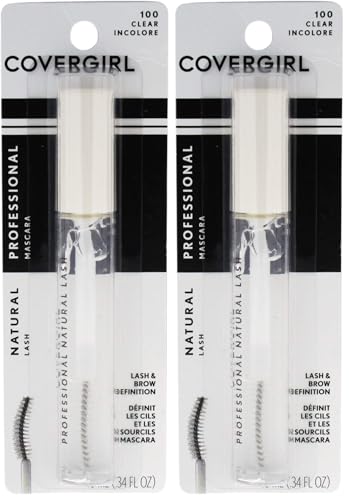 Covergirl Professional Natural Lash Mascara, Clear, 0.34 Ounce (Pack of 2)