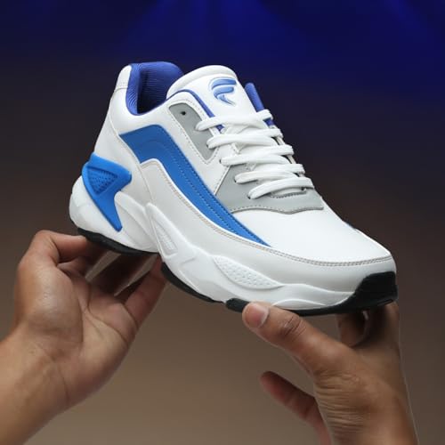 Image of FIELD CARE Fusion Casual Athletic Chunky Stylish Outsole Comfort Lace-Up Sneakers.