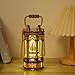 KonHaovF 3D Wooden Puzzles for Adults Vintage Lantern Model Kits with Light, 3D Wooden Lantern Model Kits to Build for Home Decoration, DIY 3D Model Building Kits Desktop Toys (Lantern Model)