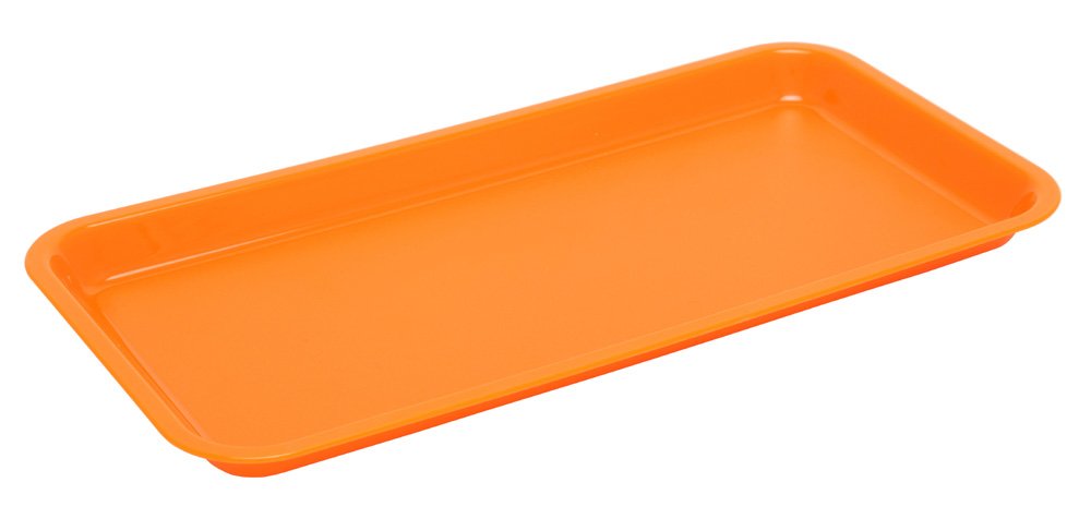 Harfield Polycarbonate Plastic Individual Serving Platter Orange (Pack of 2)