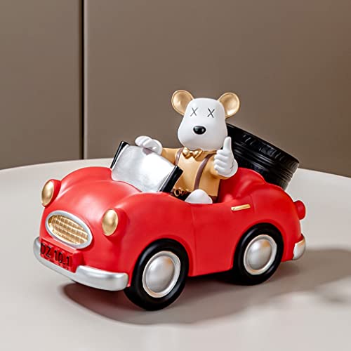 Soporte para botellas de vino figura oso conductor 31 cm miniatura 5