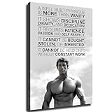 ZeeHxq Arnold Schwarzenegger Poster Bodybuilding Age Canvas Art Poster and Wall Art Picture Print Modern Family Bedroom Decor (08x12inch Unframed)